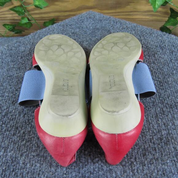 Cloud Women's Ankle Strap Red Leather Sz 37‎ Medium Gently Used 2025 - Picture 5 of 6